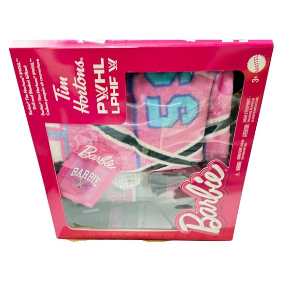 Tim Hortons Box Set PWHL Barbie Hockey Player Doll & Blanket Blonde New Ltd Ed - Picture 9 of 10